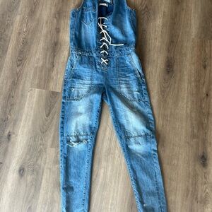 Tie up junior small  overalls by Blank NY used